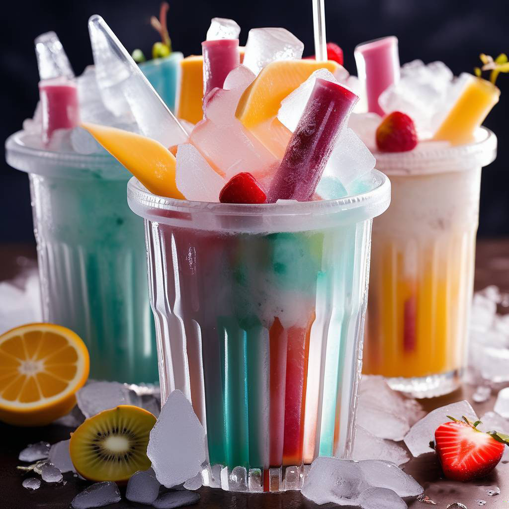 Özelleştirilmiş Buzlu İçeceklerin Tadını Çıkarmanın Yeni Bir Yolu: Yenilebilir Buz İçin Plastik Bardak Ambalajı