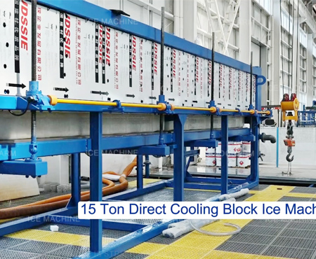 15 Tonluk Endüstriyel Direkt Soğutmalı Blok Buz Makinesi