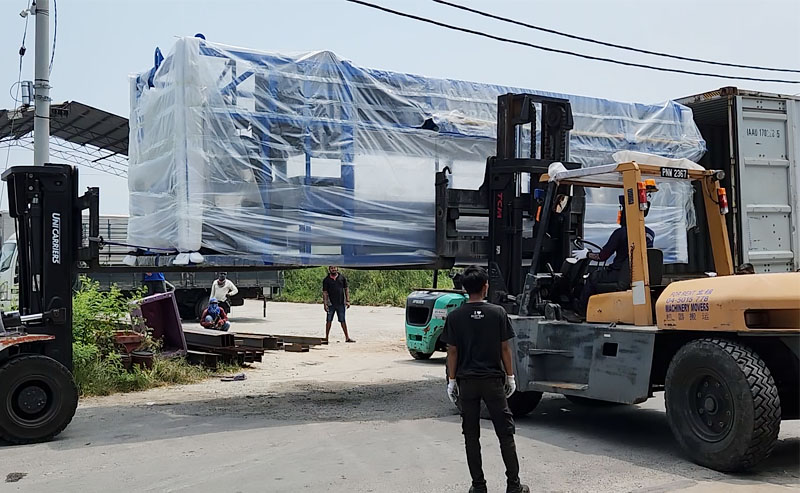 block ice machine installation