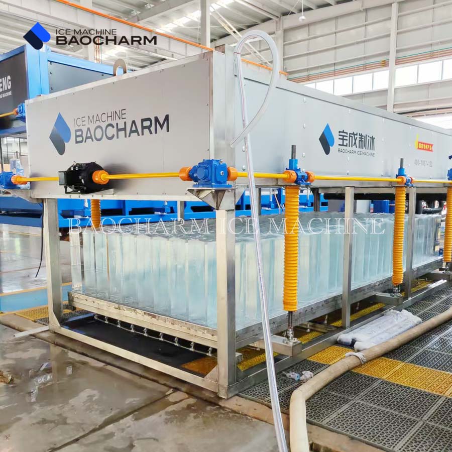 BAOCHARM 6 Ton Direkt Soğutmalı Şeffaf Blok Buz Makinesi